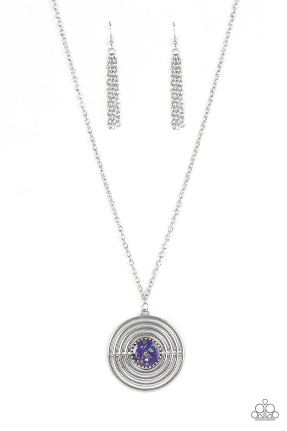 Targeted Tranquility-Purple Necklace-Paparazzi Accessories