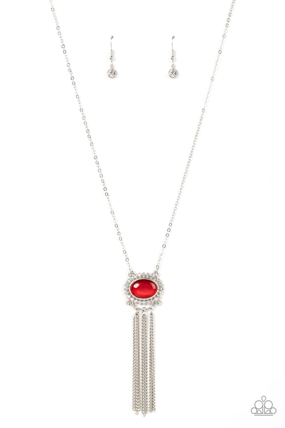 Happily Ever Ethereal-Red Necklace-Paparazzi Accessories