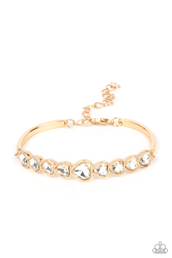 Lusty Luster-Gold Clasp Bracelet-Paparazzi Accessories