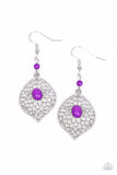 Perky Perennial-Purple Earring-Paparazzi Accessories