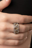 Staggering Sparkle-Brown Ring-Paparazzi Accessories