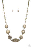 Uniquely Unconventional-Brass Necklace-Paparazzi Accessories