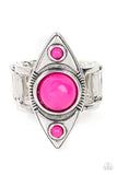 Pivoting Point-Pink Ring-Paparazzi Accessories