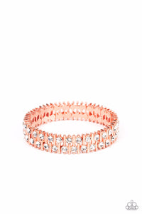 Generational Glimmer-Copper Stretch Bracelet-Paparazzi Accessories