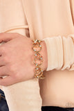 The Universe Revolves Around Me-Gold Clasp Bracelet-Paparazzi Accessories