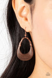 Terra Timber-Copper Earring-Paparazzi Accessories