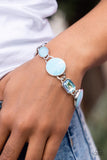 Dreamscape Dazzle-Blue Clasp Bracelet-Paparazzi Accessories