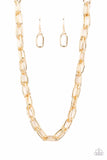 Tough Call-Gold Necklace-Paparazzi Accessories
