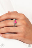 Contemporary Charm-Pink Ring-Paparazzi Accessories