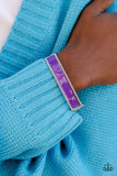 Vintage Vivace-Purple Hinge Bracelet-Paparazzi Accessories