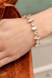 Exclusively Extravagant-Gold Clasp Bracelet-Paparazzi Accessories