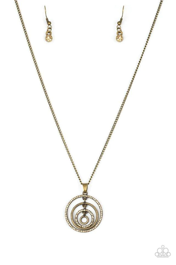 Upper Eastside-Brass Necklace-Paparazzi Accessories