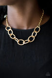 Boldly Bronx-Gold Necklace-Paparazzi Accessories