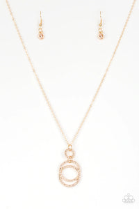 Timeless Trio-Gold Necklace-Paparazzi Accessories