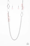 Flirty Foxtrot-Pink Necklace-Paparazzi Accessories