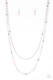 Beach Party Pageant-Pink Necklace-Paparazzi Accessories