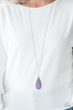 Tiki Tease-Purple Necklace-Paparazzi Accessories.