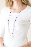 Bubbly Bright-Purple Necklace-Paparazzi Accessories
