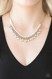 A Touch Of CLASSY-White Necklace-Paparazzi Accessories