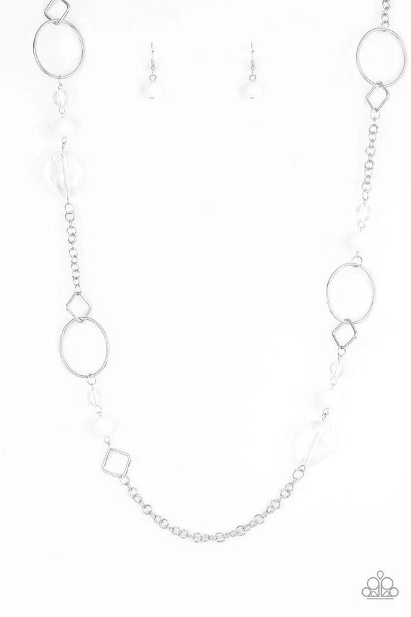 Very Visionary-White Necklace-Paparazzi Accessories