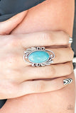 Sedona Sunset-Blue Ring-Paparazzi Accessories.