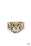 Fanciful Flower Gardens-Brass Ring-Paparazzi Accessories.