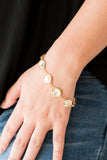 Perfect Imperfection-Gold Clasp Bracelet-Paparazzi Accessories.
