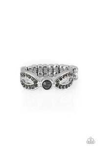 Extra Side of Elegance-Silver Ring-Paparazzi Accessories