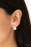 Incredibly Iconic-White Post Earring-Paparazzi Accessories.