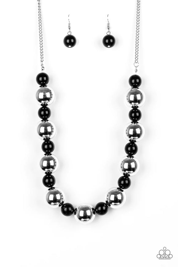 Top Pop-Black Necklace-Paparazzi Accessories