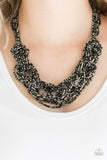 City Catwalk-Black Necklace-Seed Bead-Paparazzi Accessories