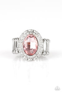Fiercely Flawless-Pink Ring-Paparazzi Accessories.