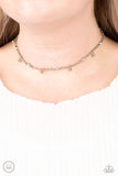 What A Stunner-White Choker Necklace-Paparazzi Accessories.