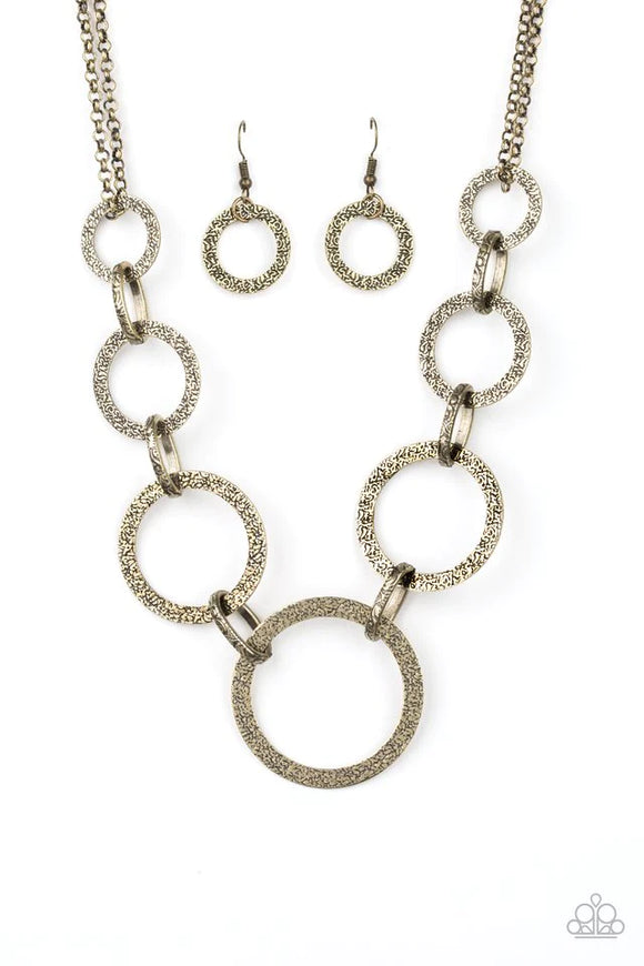 City Circus-Brass Necklace-Paparazzi Accessories