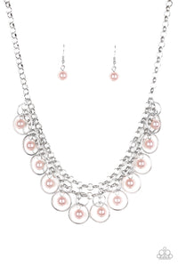 Party Time-Pink Necklace-Paparazzi Accessories.