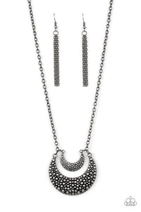 Get Well MOON-Silver Necklace-Paparazzi Accessories.