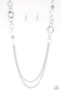 Modern Motley-White Necklace-Paparazzi Accessories