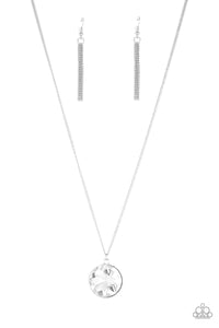 Dauntless Diva-White Necklace-Paparazzi Accessories.
