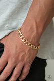 Leader Board-Gold Urban Bracelet-Paparazzi Accessories