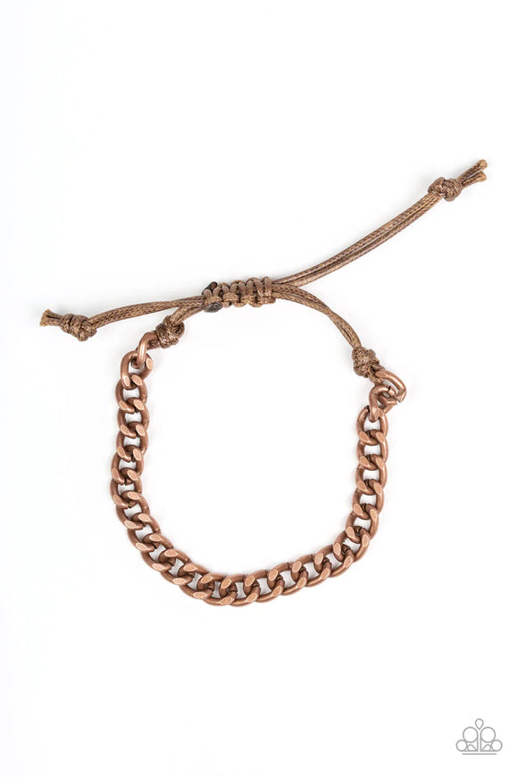 Tiebreaker-Copper Urban Bracelet-Paparazzi Accessories