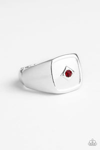 Immortal-Red Urban Ring-Paparazzi Accessories.