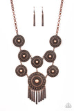 Modern Medalist-Copper Necklace-Paparazzi Accessories