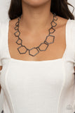 Full Frame Fashion-Black Necklace-Paparazzi Accessories.