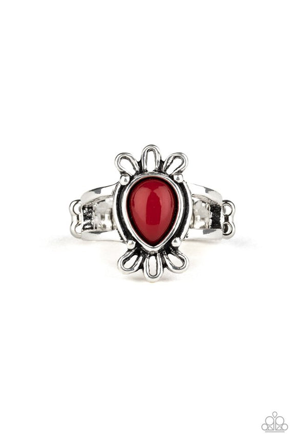 Tranquil Tide-Red Ring-Paparazzi Accessories