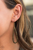 Glitzy Goals-Brass Earring-Paparazzi Accessories