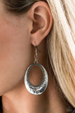 Tempest Texture-Silver Earring-Paparazzi Accessories