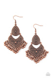 Music To My Ears-Copper Earring-Paparazzi Accessories
