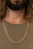 Steel Trap-Gold Urban Necklace-Paparazzi Accessories