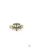 Lotus Crowns-Brass Ring-Paparazzi Accessories.