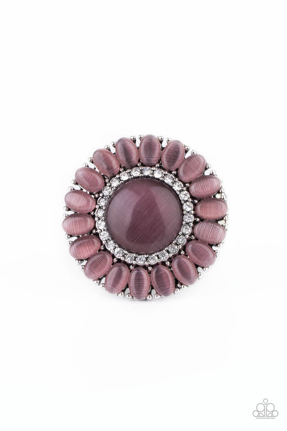 Elegantly Eden-Purple Ring-Paparazzi Accessories.